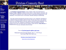 Tablet Screenshot of petalumacommunityband.org